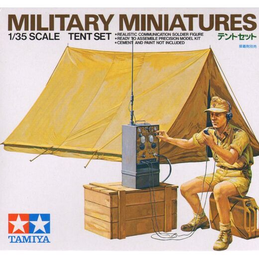 Figurines militaires : Tente et radio D,A,K 1/35 - Tamiya 35074