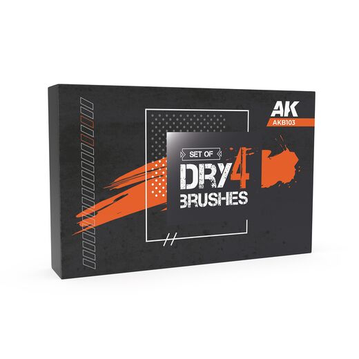 Set de pinceaux Dry Brush AK Interactive AKB103 – Pinceaux brossage à sec