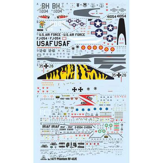 Maquette militaire US : RF-4 C/E Phantom II au 1/72 - Italeri 01477 1477