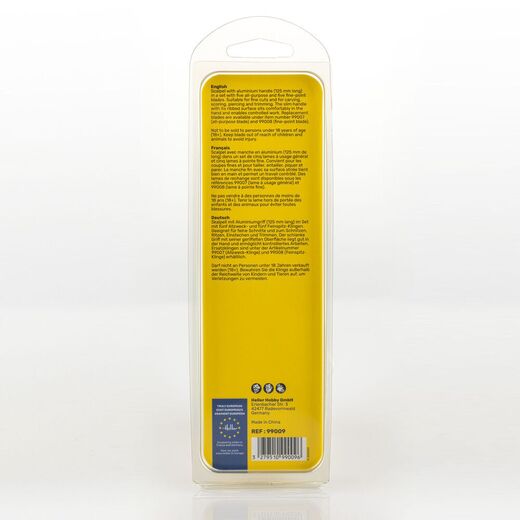 Outils de modélisme : Scalpel en aluminium avec lame à pointe fine - Heller 99009