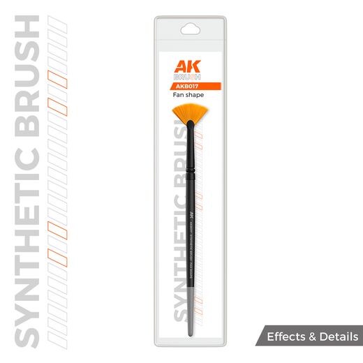 Accessoire de modélisme : Pinceau synthétique évantail - Ak interactive AKB017