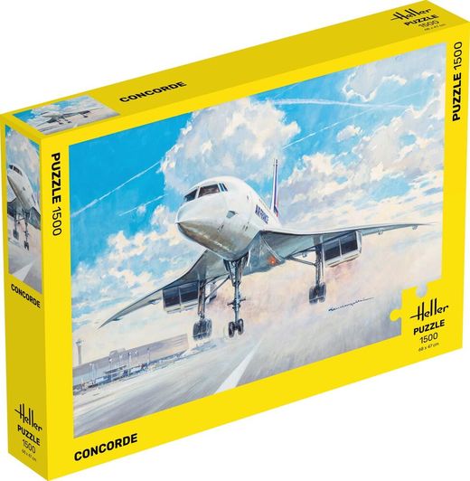 Puzzle 1500 pièces - Concorde Air France - Heller 20469