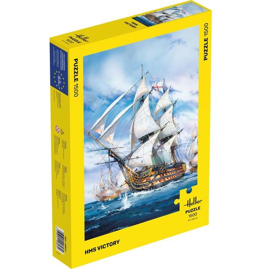 Puzzle 1500 pièces : Voilier HMS Victory - Heller 20897