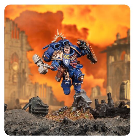 Space Marines : Capitaine avec propulseur de saut et bouclier relique - Games Workshop Warhammer 40K 48-102