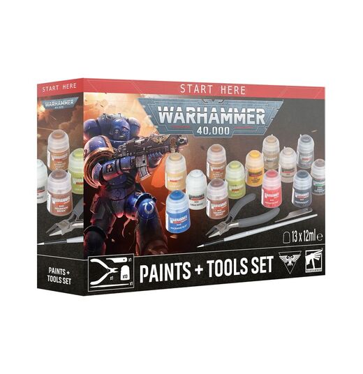 Games Workshop -  Set de peintures + outils - Warhammer 40,000 60-12
