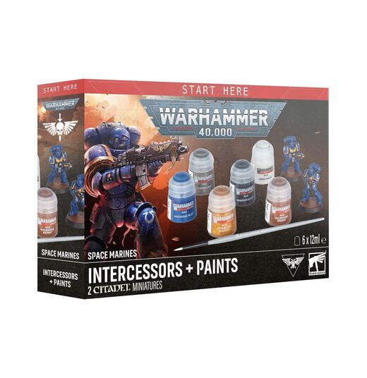 Games Workshop -  Space Marines: Intercessors + Set de Peinture - Warhammer 40,000 60-11