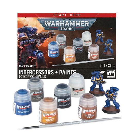 Games Workshop -  Space Marines: Intercessors + Set de Peinture - Warhammer 40,000 60-11