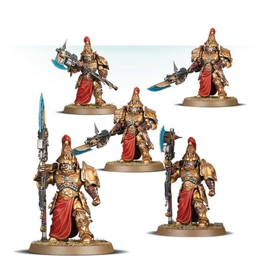 Figurines Adeptus Custodes : Custodian Wardens assemblées