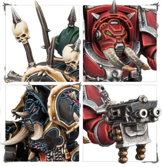 figurine Games Workshop - Escouade De Terminators Du Chaos - Chaos Space Marines - Warhammer 40,000 - 43-19