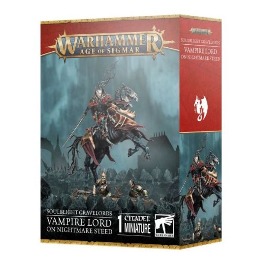 Games Workshop - Soulblight Gravelords : Seigneur vampire sur coursier de  cauchemar - Warhammer Age of Sigmar  91-82