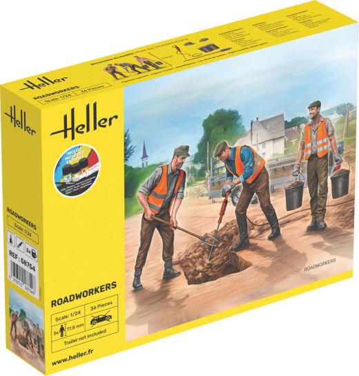 Coffret de figurines : Starter kit Ouvriers 1/24 - Heller 58754