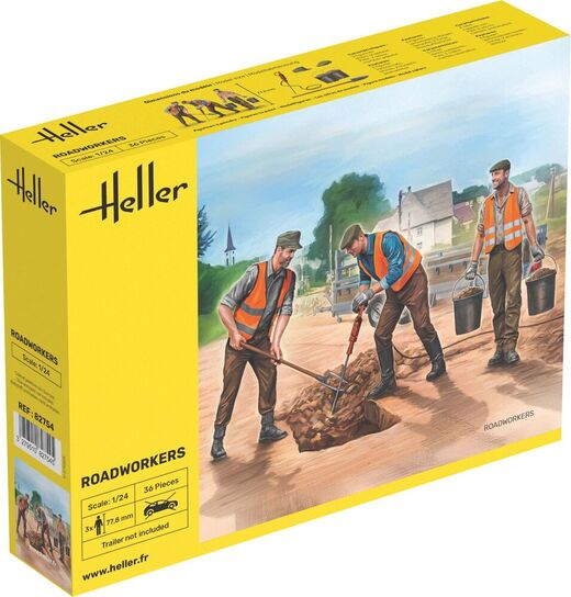 Figurines : Ouvriers 1/24 - Heller 82754