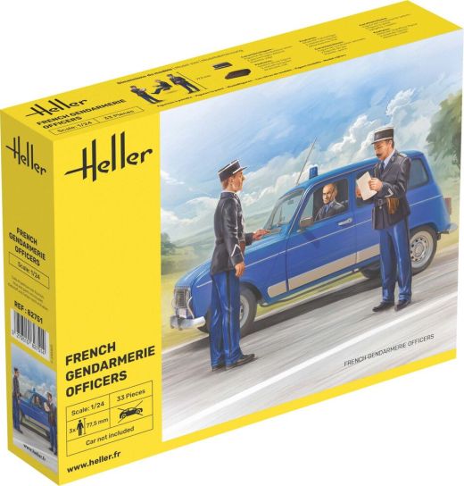 Figurines : Officiers de police français 1/24 - Heller 82751