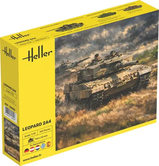 Maquette de char allemand : Leopard 2A4 au 1/72 - Heller 30800