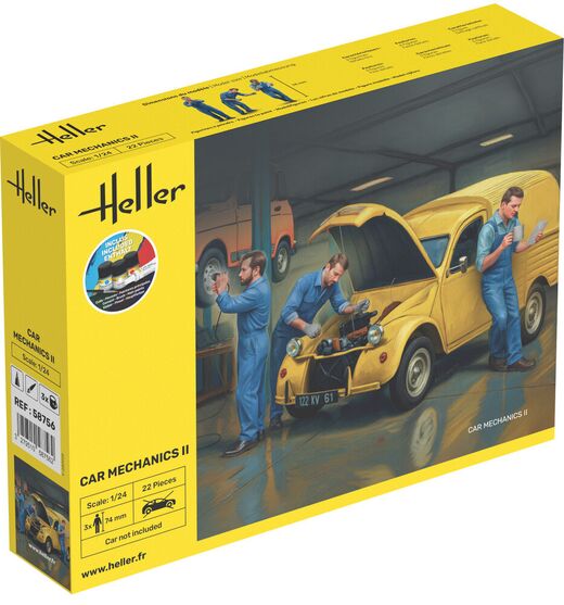 Coffret cadeau figurines : Starter kit Mécaniciens II 1/24 - Heller 58756
