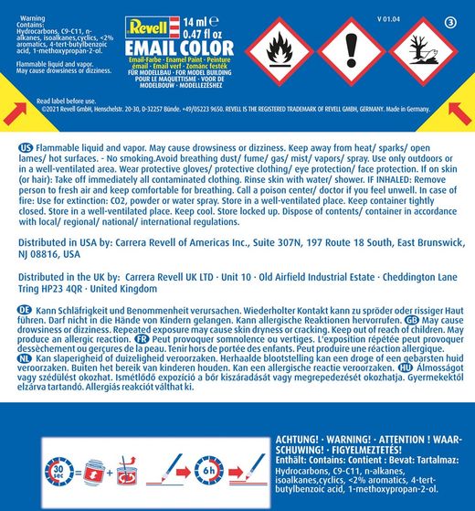 Revell 32152 - Bleu brillant : Peinture glycero