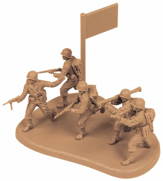 Figurines militaires : Infanterie US Seconde Guerre Mondiale - 1/72 - Zvezda 6278 06278