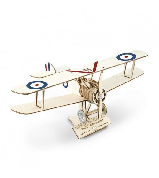 Maquette en bois avion : Art&Wood Sopwith camel 1/32 - Artesania Latina 30218