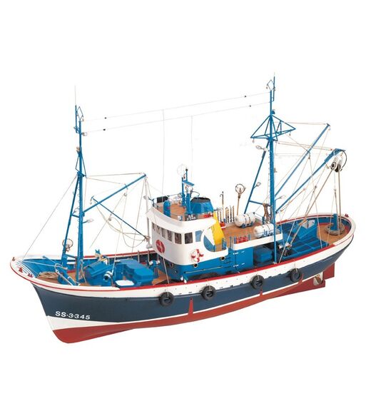 Maquette bateau de pêche en bois : Thonier Marina II 1/50 - Artesania 20506