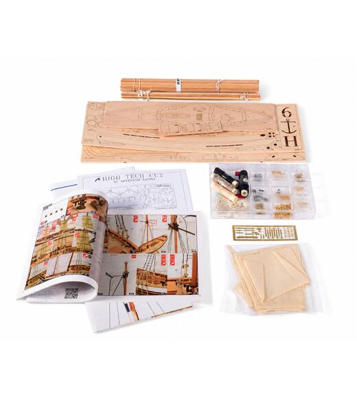 Maquette Jolie Brise 1/50 Artesania Latina 22185 | Cotre Français en Bois
