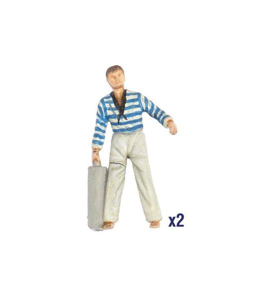 Ensemble de 19 figurines en métal pour bateaux : Marins (1700-1815) 1/84 - Artesania Latina 22900F2