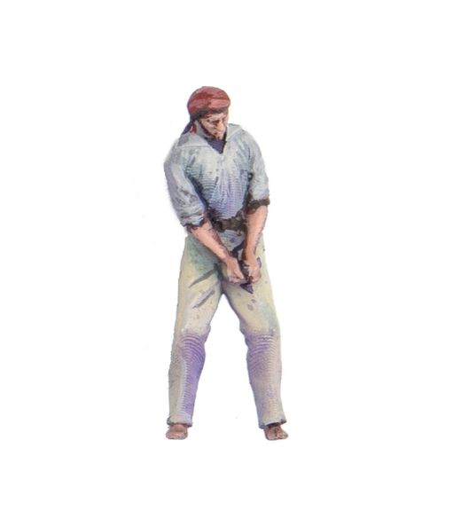 Ensemble de 19 figurines en métal pour bateaux : Marins (1700-1815) 1/84 - Artesania Latina 22900F2