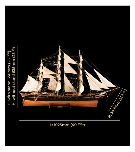 Maquette bateau bois : Cutty Sark Tea Clipper 1/84 - Artesania 22800-N