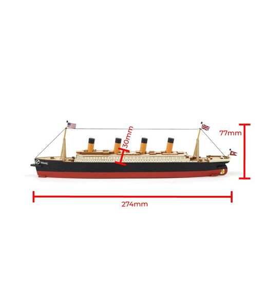 Maquette de paquebot : Titanic au 1/1000 - Artesania 17003