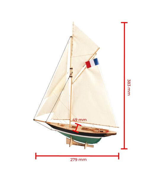 Maquette de voilier français en bois : Pen Duick easy kit au 1/56 - Artesania 17002