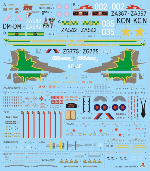 Maquette avion militaire : Tornado GR. 4 - 1:32 - Italeri 02513 2513