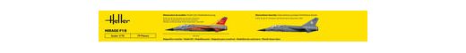 Maquette avion militaire : Starter Set Mirage F1 1/72 - Heller 35319