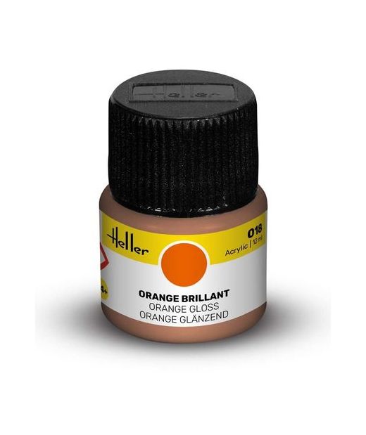 Peinture Acrylic 018 orange - Heller 018