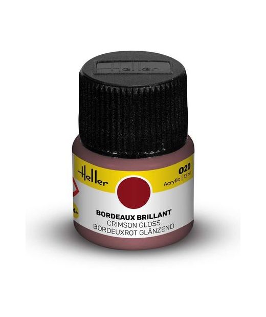 Peinture Acrylic 020 bordeaux brillant - Heller 020