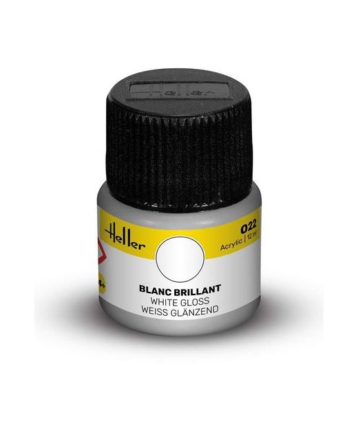 Peinture Acrylic 022 blanc brillant - Heller 022