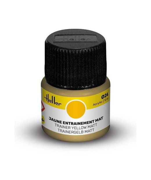 Peinture Acrylic 024 jaune entrainement mat - Heller 024