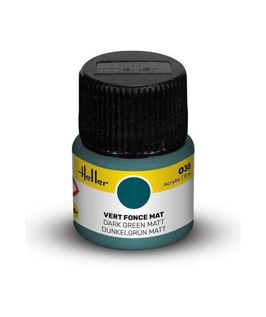 Peinture Acrylic 030 vert fonce mat - Heller 030