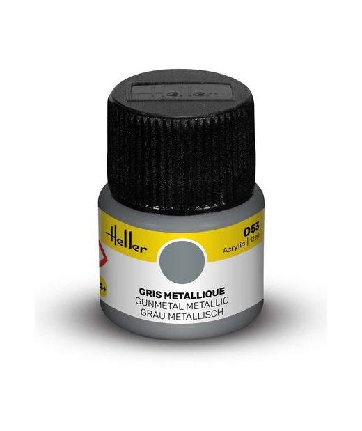 Peinture Acrylic 053 gris metallique - Heller 053