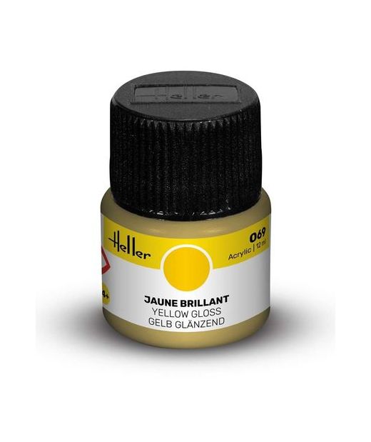 Peinture Acrylic 069 jaune brillant - Heller 069