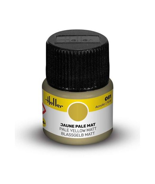 Peinture Acrylic 081 jaune pale mat - Heller 081