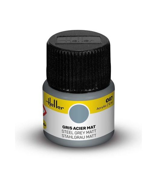 Peinture Acrylic 087 gris acier mat - Heller 087