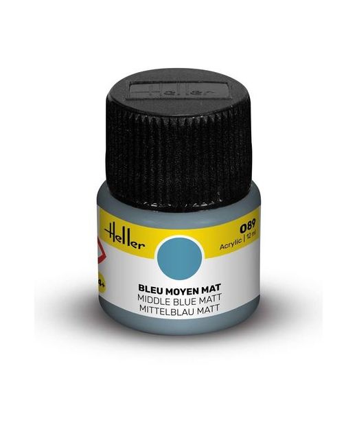 Peinture Acrylic 089 bleu moyen mat - Heller 089