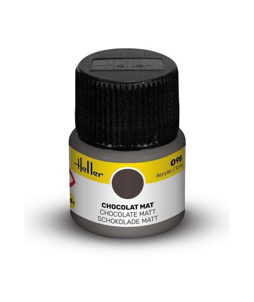 Peinture Acrylic 098 chocolat mat - Heller 098