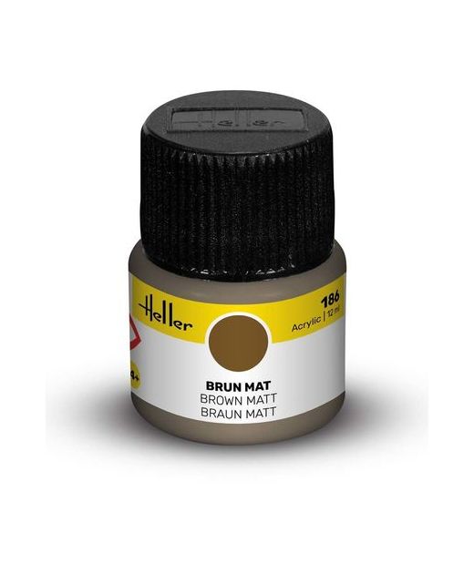 Peinture Acrylic 186 brun - Heller 186