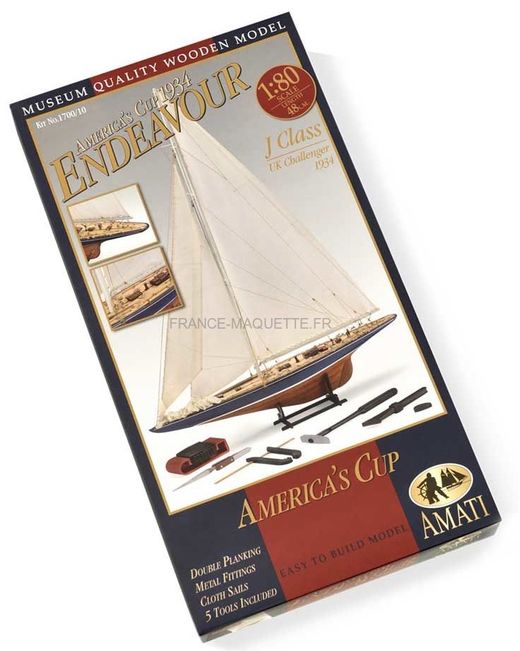 Maquette bois de l'Endeavour en bois avec outils - 1:80 - Amati B1700-10