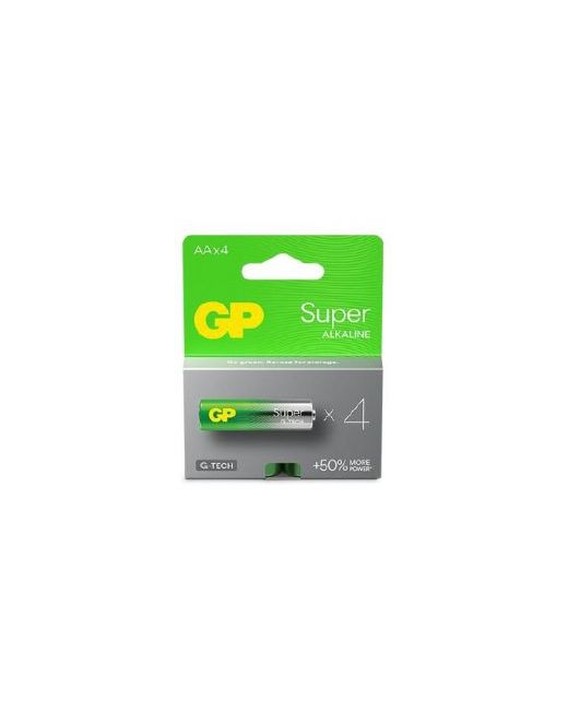 4 Piles AA LR06 1,5V - GP Super alkaline - G-Tech