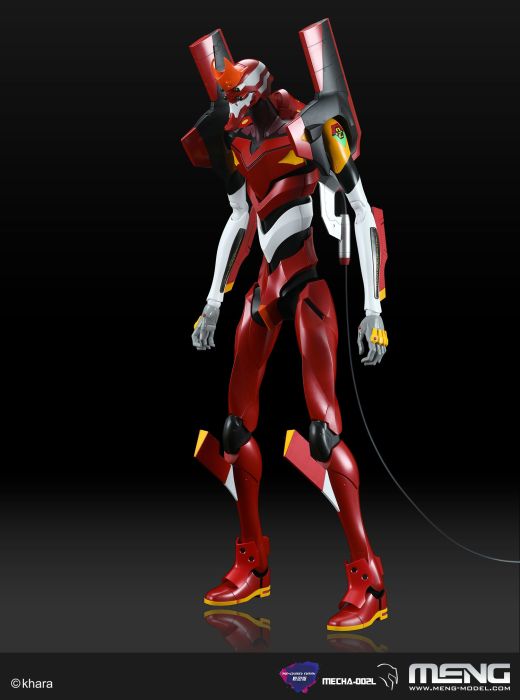 Figurine robot humanoïde : Evangelion Unit-02 (édition multicolore) - Meng MECHA-002L