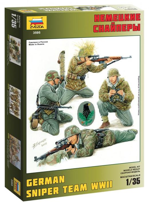 Figurines militaires : Snipers Allemands - 1/35 - Zvezda 3595