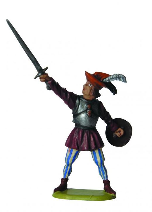 Figurines soldats : Paysans soldats Moyen-Âge - 1/72 - Zvezda 8059