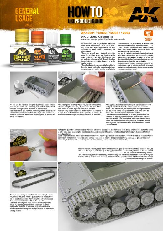 Adhésif pour maquette : Colle extra fine rapide 40 ml - AK Interactive 12001