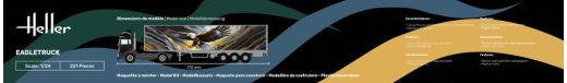 Coffret de modélisme : Starter Kit Eagletruck 1/24 - Heller 56784